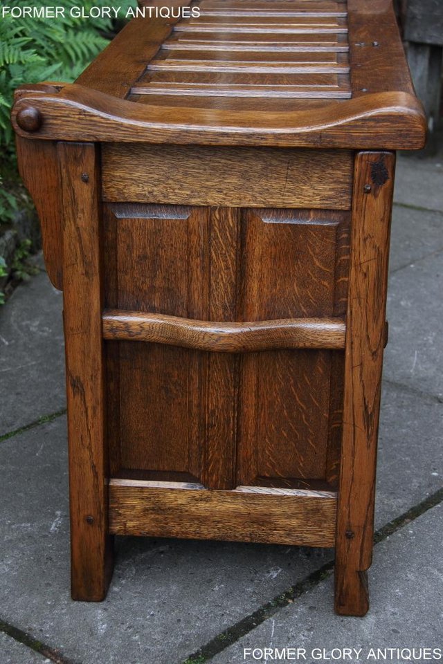 Image 14 of RUPERT NIGEL GRIFFITHS OAK BLANKET TOY BOX RUG CHEST STAND
