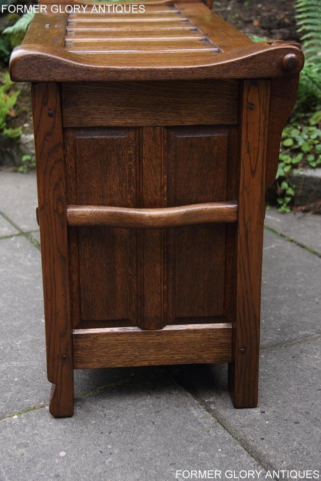 Image 30 of RUPERT NIGEL GRIFFITHS OAK BLANKET TOY BOX RUG CHEST STAND