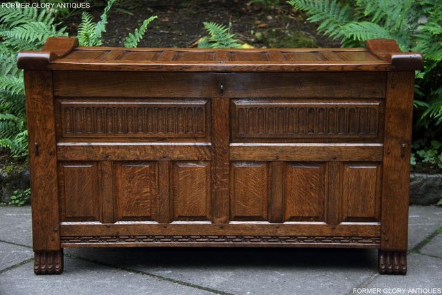 Image 62 of RUPERT NIGEL GRIFFITHS OAK BLANKET TOY BOX RUG CHEST STAND