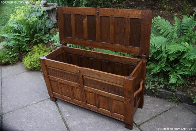 Image 70 of RUPERT NIGEL GRIFFITHS OAK BLANKET TOY BOX RUG CHEST STAND