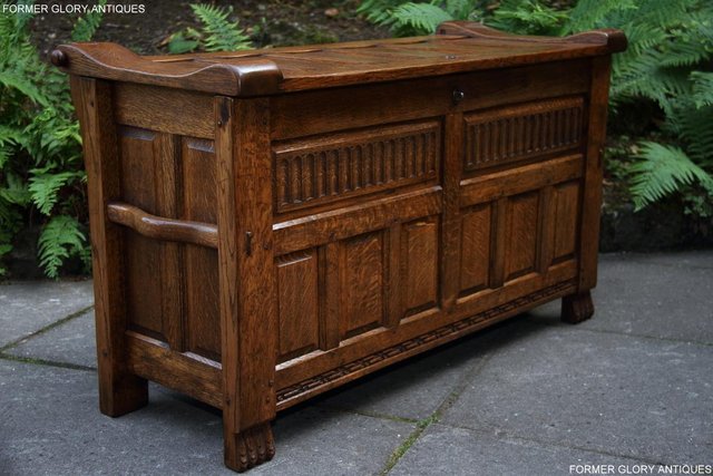 Image 78 of RUPERT NIGEL GRIFFITHS OAK BLANKET TOY BOX RUG CHEST STAND