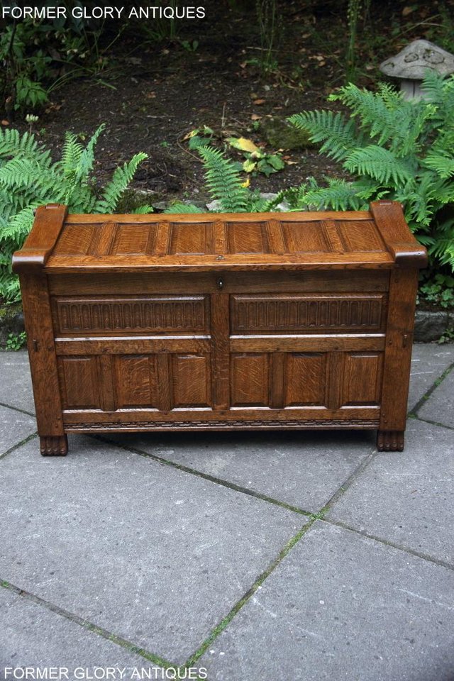 Image 83 of RUPERT NIGEL GRIFFITHS OAK BLANKET TOY BOX RUG CHEST STAND