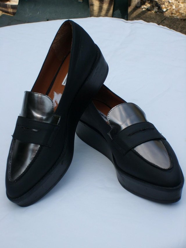 Preview of the first image of &OTHER STUFF–Platform Loafer Shoes–Size 6.5/40 NEW!.