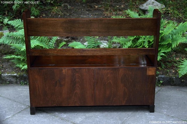 Image 13 of A JAYCEE OLD CHARM OAK HALL SEAT SETTLE MONKS BENCH CHEST