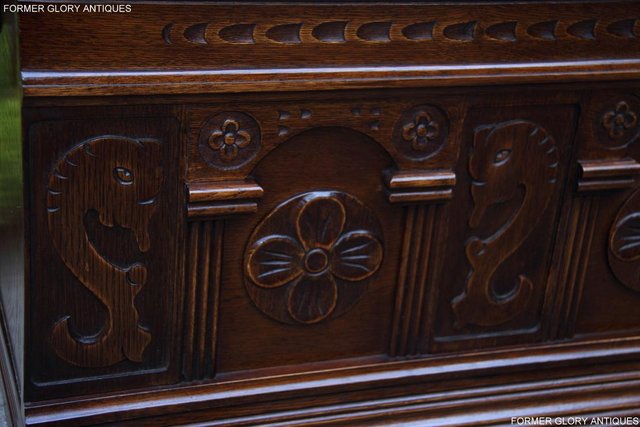 Image 22 of A JAYCEE OLD CHARM OAK HALL SEAT SETTLE MONKS BENCH CHEST