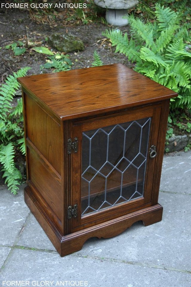Image 59 of AN OLD CHARM LIGHT OAK TV HI FI CD DVD CABINET TABLE STAND