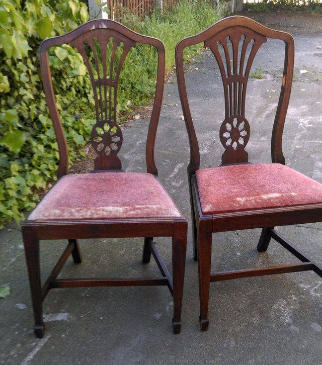 Preview of the first image of Pair of rare beautiful Antique chairs.