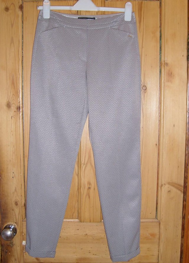 Preview of the first image of GERRY WEBER Grey Skinny Leg Trousers – Size 8 – NEW!.