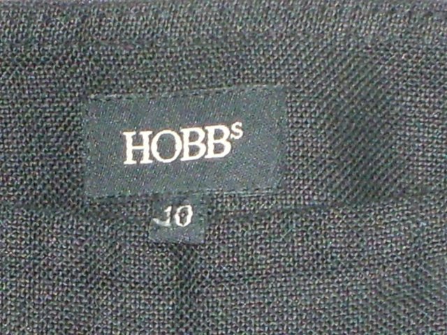 Image 2 of HOBBS Brown Linen Wide Leg Trousers – Size 10