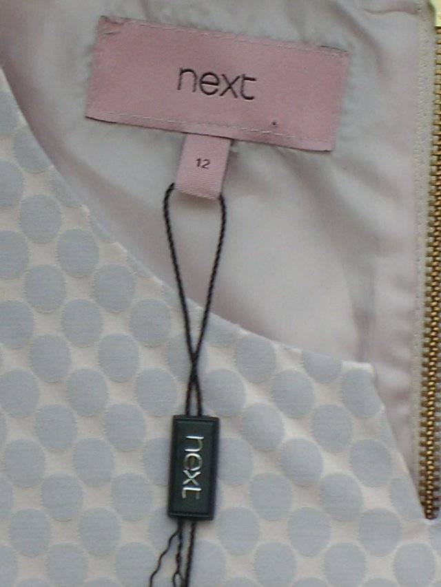 Image 2 of NEXT Pink Top With Subtle Spots – Size 12 – NEW!