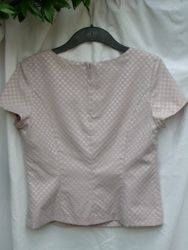 Image 3 of NEXT Pink Top With Subtle Spots – Size 12 – NEW!