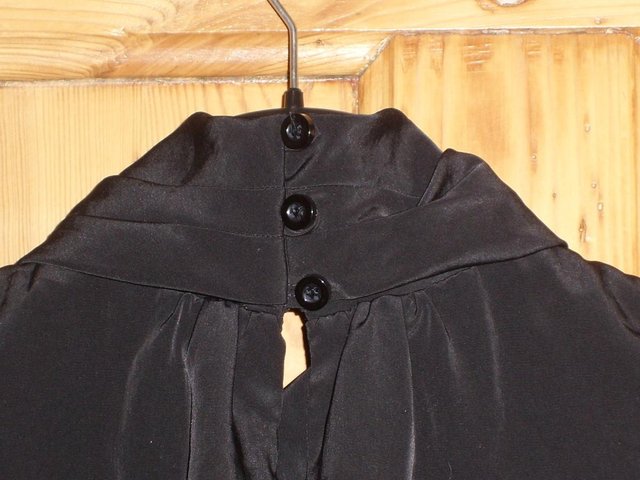 Image 3 of TFL Black High Neck Sleeveless Mini Dress – Size 10