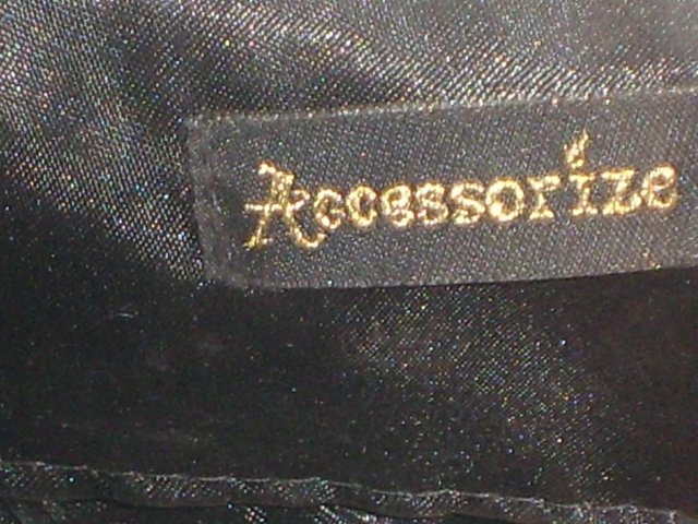 Image 3 of ACCESSORIZE Black Ball Snap Top Handbag/Clutch