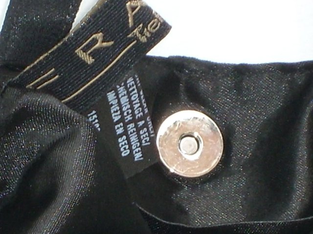 Image 3 of FRANGI TIE RACK Small Black Sequin/Bead Handbag – NEW!