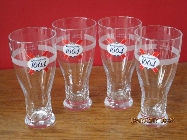 Preview of the first image of Collectors - man Cave  - Kronenbourg 1664 glasses x 4.