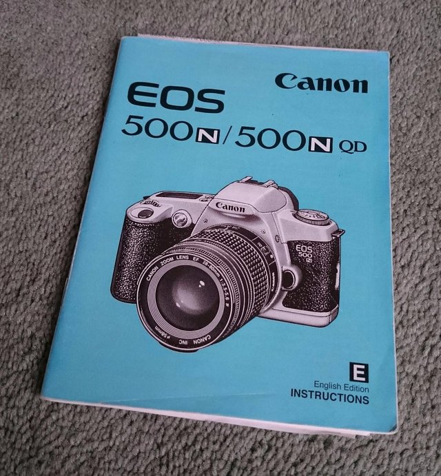 Preview of the first image of Canon EOS 500N/500N QD Instructions.