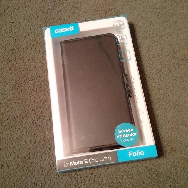 Preview of the first image of Caseit Moto E Folio Case (2ND Generation).