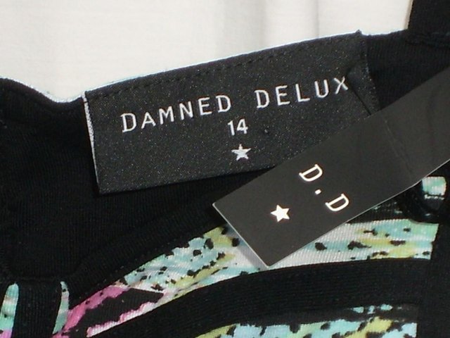 Image 2 of DAMNED DELUX Aztec Bra Top–Size 14–NEW!