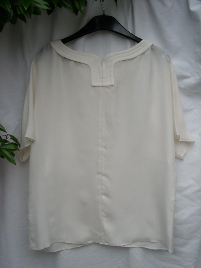 Image 2 of DAMSEL IN A DRESS Cream Blouse Top – Size 12