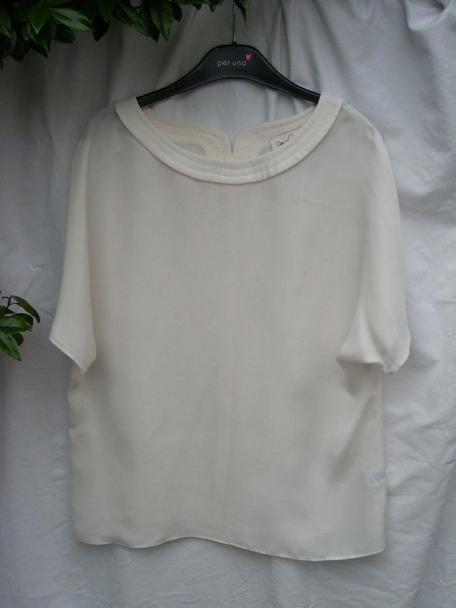 Preview of the first image of DAMSEL IN A DRESS Cream Blouse Top – Size 12.