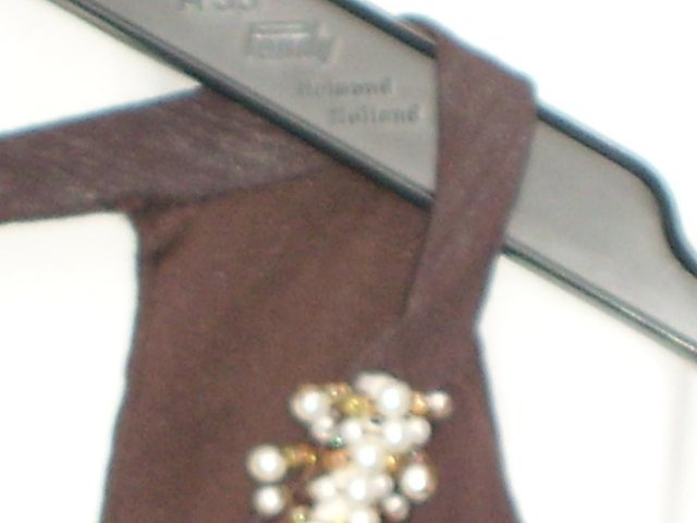 Image 3 of RED HERRING Brown Chiffon Bead Detail Top – Size 14