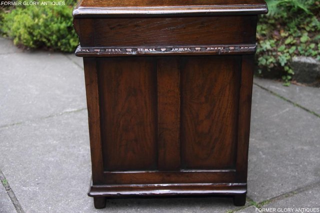 Image 5 of TITCHMARSH & GOODWIN OAK BLANKET TOY BOX DOWER CHEST COFFER