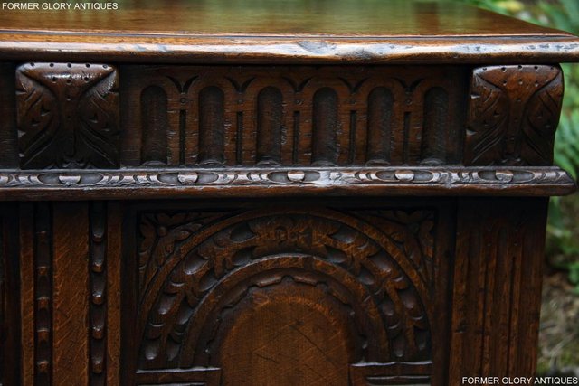 Image 23 of TITCHMARSH & GOODWIN OAK BLANKET TOY BOX DOWER CHEST COFFER