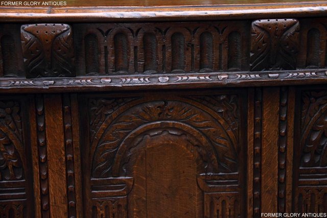 Image 52 of TITCHMARSH & GOODWIN OAK BLANKET TOY BOX DOWER CHEST COFFER