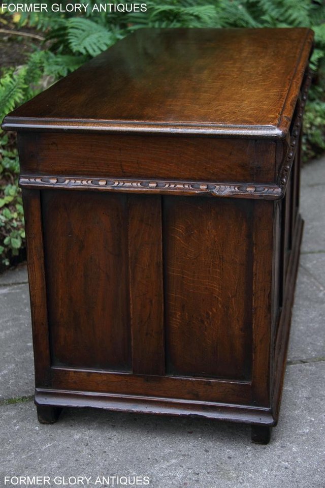 Image 66 of TITCHMARSH & GOODWIN OAK BLANKET TOY BOX DOWER CHEST COFFER