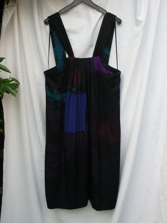 Preview of the first image of BANANA REPUBLIC Silk Jersey Top/Dress–Size 4 XS.