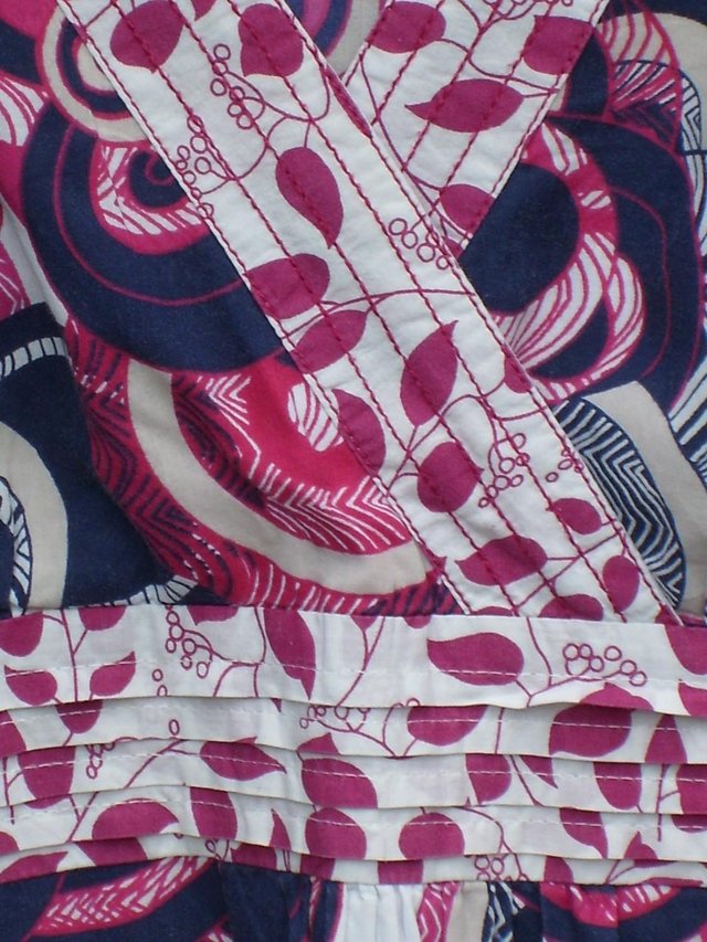 Image 2 of MANTARAY Summer Print Sleeveless Dress–Size 14