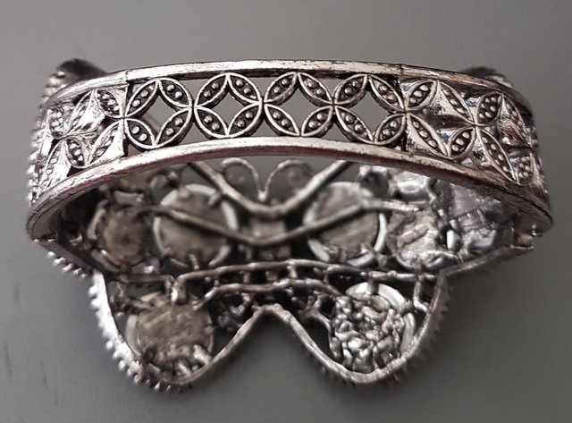 Image 2 of Beautiful Diamante Encrusted Butterfly Cuff Bracelet