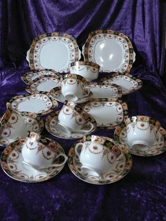 Preview of the first image of Afternoon Tea anyone? 6 piece English china tea service.