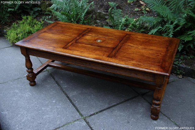 Image 2 of TITCHMARSH & GOODWIN STYLE OAK COFFEE TEA GAMES TABLE STAND
