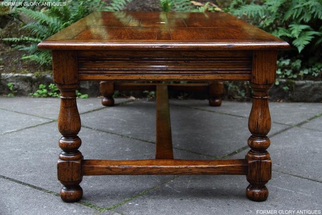 Image 11 of TITCHMARSH & GOODWIN STYLE OAK COFFEE TEA GAMES TABLE STAND