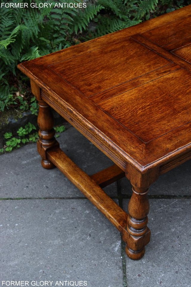 Image 12 of TITCHMARSH & GOODWIN STYLE OAK COFFEE TEA GAMES TABLE STAND