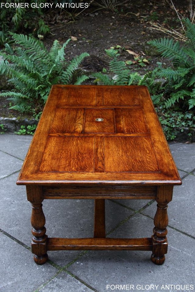 Image 26 of TITCHMARSH & GOODWIN STYLE OAK COFFEE TEA GAMES TABLE STAND