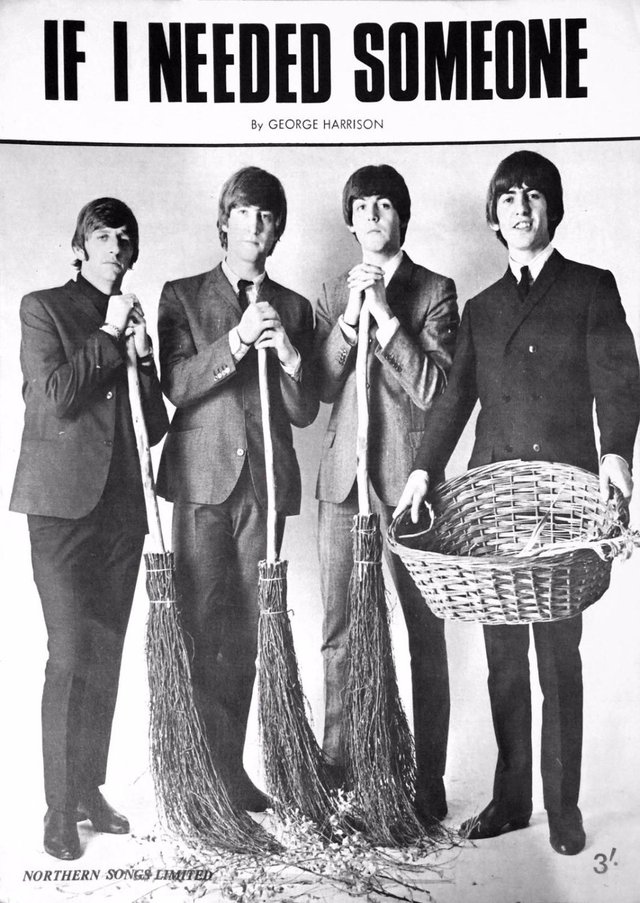 Preview of the first image of WANTED Beatles Sheet Music" If I Needed Someone ".