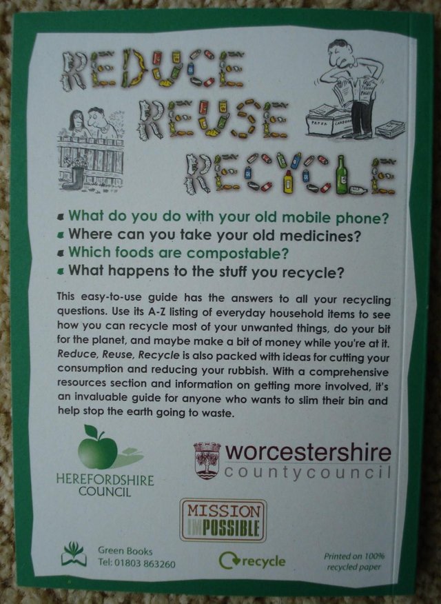 Image 2 of NEW SAVE OUR PLANET– “REDUCE, REUSE, RECYCLE – AN EASY GUIDE