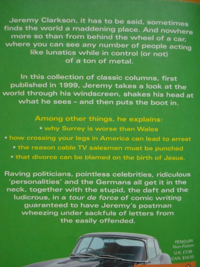 Image 3 of “BORN TO BE RILED” BY JEREMY CLARKSON Paperback book