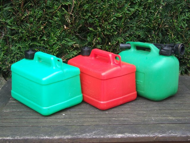 Preview of the first image of Plastic petrol cans.