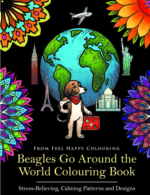 Preview of the first image of Beagles Go Around the World Colouring Book (Bestseller).