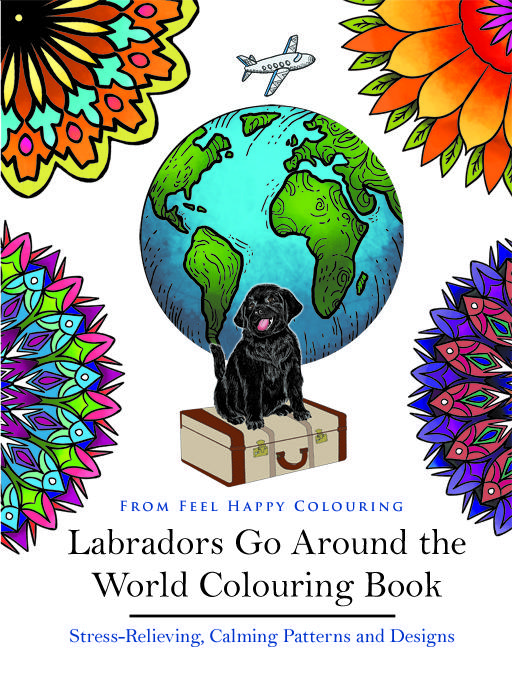 Preview of the first image of Labradors Go Around the World Colouring Book (Bestseller).