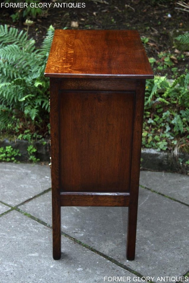 Image 28 of TITCHMARSH & GOODWIN SOLID OAK CABINET CUPBOARD HALL TABLE