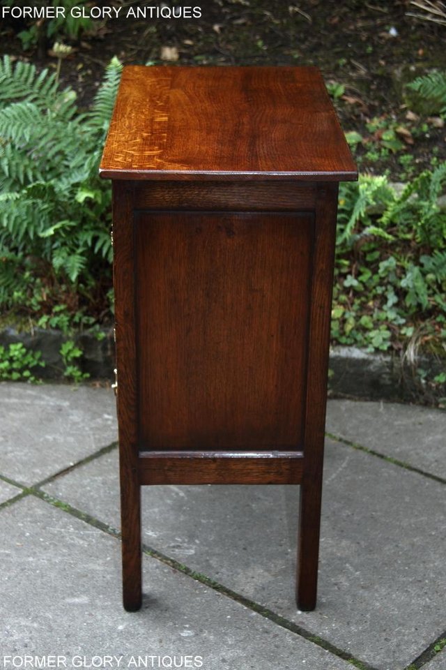 Image 37 of TITCHMARSH & GOODWIN SOLID OAK CABINET CUPBOARD HALL TABLE