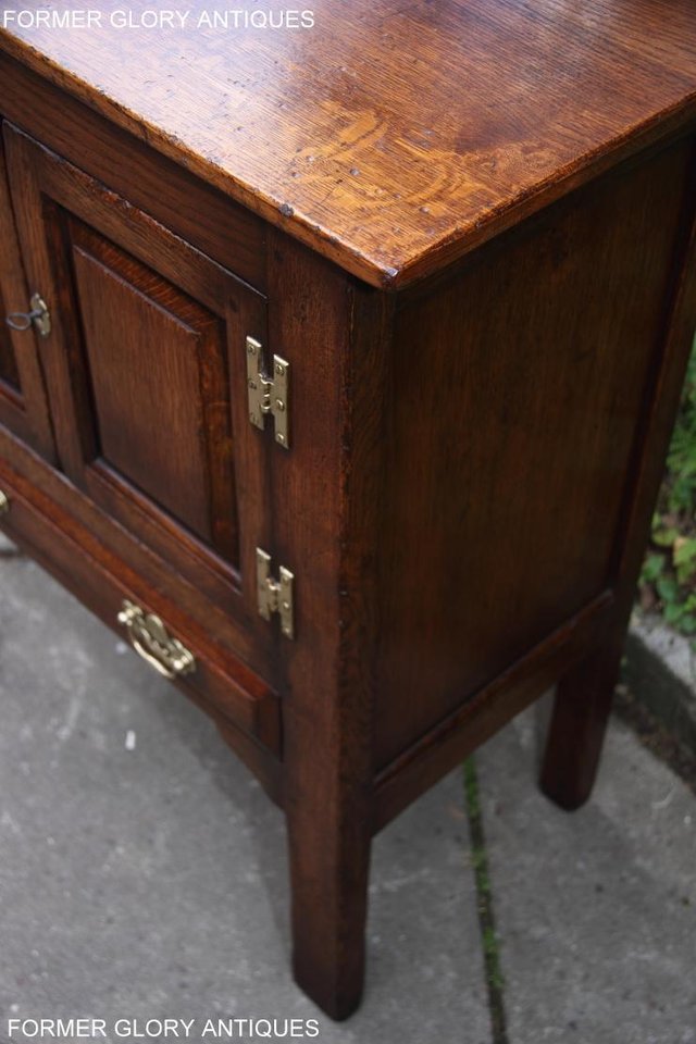 Image 44 of TITCHMARSH & GOODWIN SOLID OAK CABINET CUPBOARD HALL TABLE