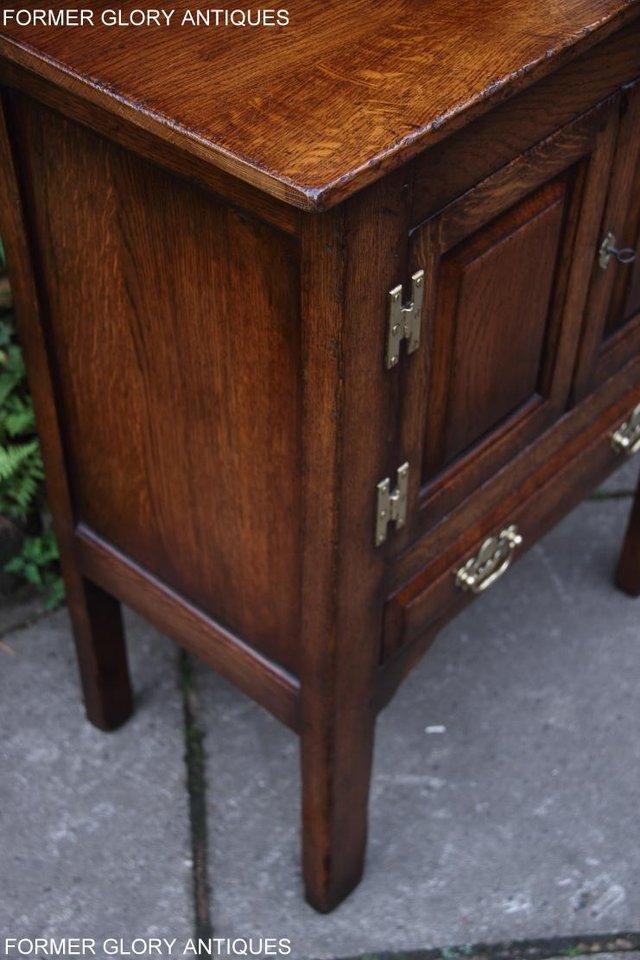 Image 56 of TITCHMARSH & GOODWIN SOLID OAK CABINET CUPBOARD HALL TABLE