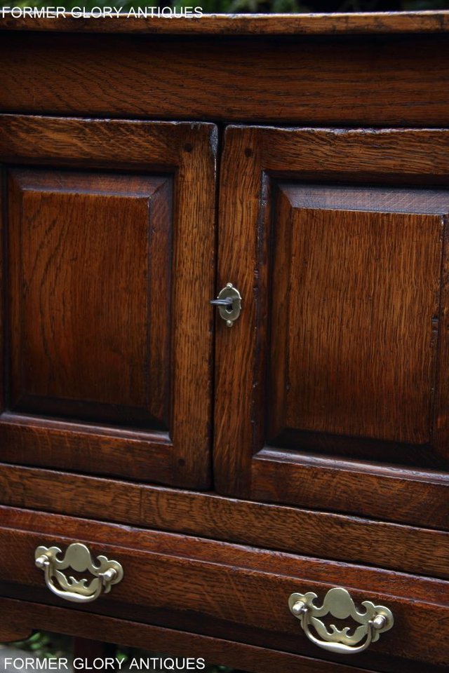 Image 69 of TITCHMARSH & GOODWIN SOLID OAK CABINET CUPBOARD HALL TABLE