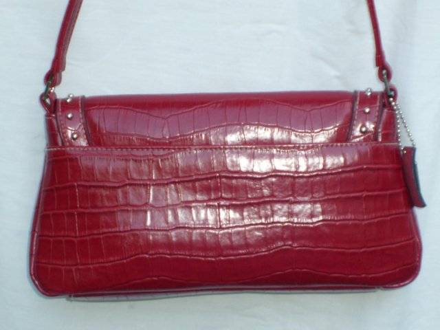 Image 2 of BULAGGI Red Leather Shoulder Handbag – NEW!