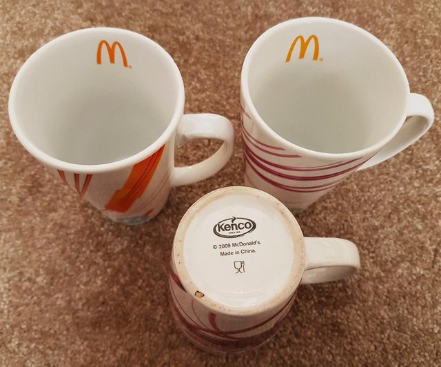 Image 4 of 3 Collectable McDonalds Kenco Coffee Cups.   BX7